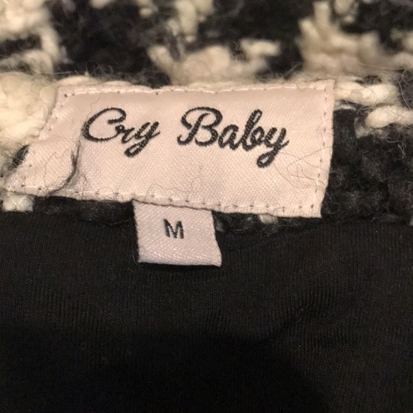 Plaid mini skirt with back fake pocket and zipper - Picture 3 of 6